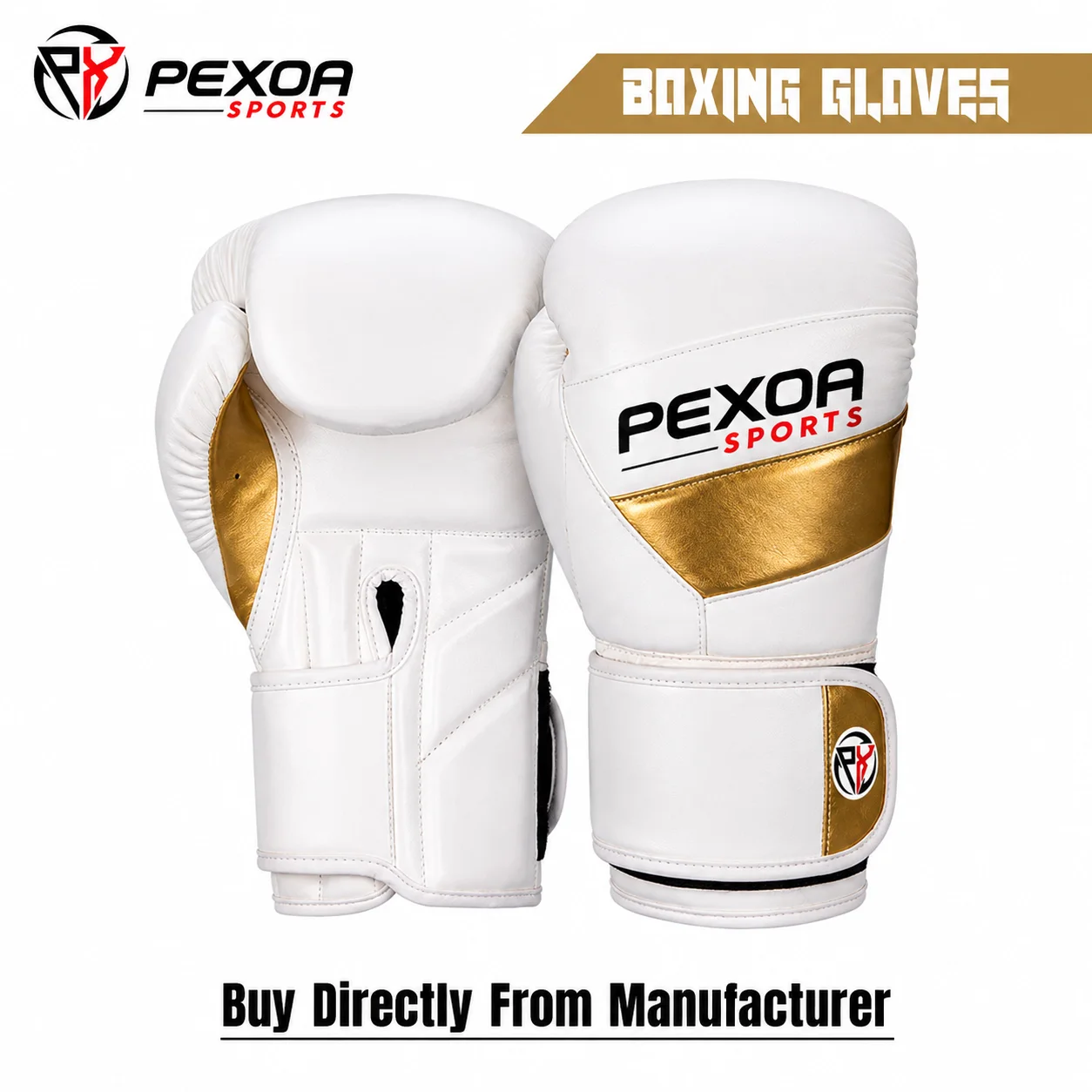 Craftsmen stitching boxing gloves